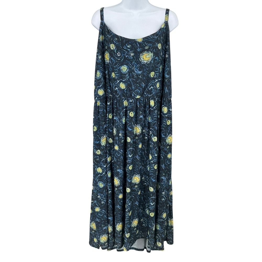 Hot Topic Dress Women 4x Blue Art Celestial Whimsical Stars Astronomy